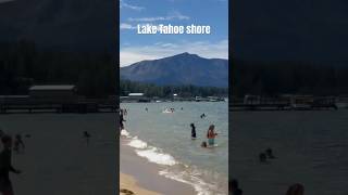 Scenic beauty of Lake Tahoe’s shores laketahoecalifornia lake california travel tahoe shorts [upl. by Aztin]