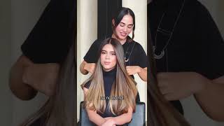 Cabello negro a rubio castaño blondehaircolor balayage rubios [upl. by Kappenne465]