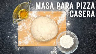 Masa para pizza casera  Receta fácil y rápida  La Cocina de Liz [upl. by Atteloc141]