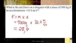 Solving sample problems with Newtons 2nd Law [upl. by Tennaj697]