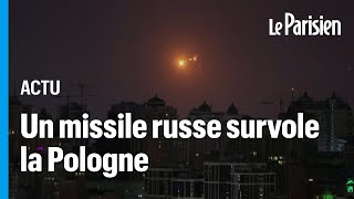 Attaque massive de la Russie en Ukraine  un missile russe viole lespace aérien de la Pologne [upl. by Bondy]