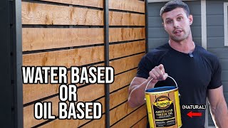 Oil vs Water Based for Fence  NATURAL Australian Timber Oil on Pine quotCommon Boardquot [upl. by Anaela539]