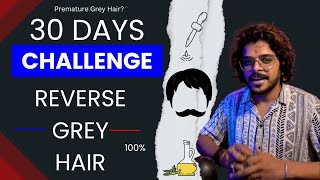 30 Days Challenge  Reverse Premature Grey Hair Naturally  White Hair Problem prematuregreyhair [upl. by Nilyad]