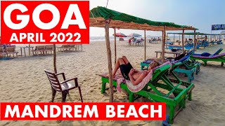 Goa Vlog  Mandrem Beach  April 2022  Famous For Foreigner Tourists  North Goa  Arambol Beach [upl. by Anderegg899]