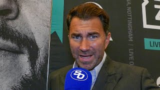 EDDIE HEARN ADMITS FURY VS JOSHUA BROADCASTING RIGHTS AN ISSUE out of our hands [upl. by Searcy722]