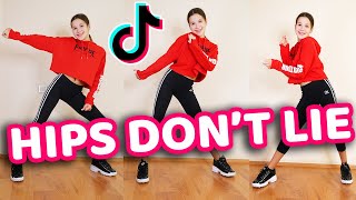 Hips Dont Lie Tik Tok Dance Tutorial Shakira  Mirrored [upl. by Enert]