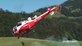 11 minutes 55 of Lama and Alouette III action Saanen August 2009 [upl. by Yelwah]