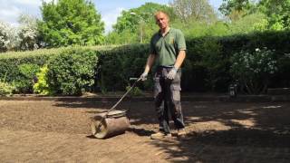 How To Strip an old mossy lawn add new topsoil then lay new turf [upl. by Drisko]