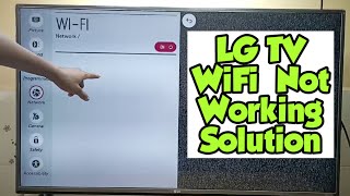 LG Smart TV WiFi Not Working Problem Solved [upl. by Ssitruc]