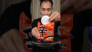 Eat shin ramen with Camembert cheese mukbang ramen [upl. by Valtin]