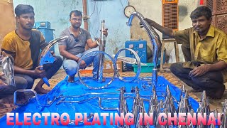 NICKEL amp CHROME PLATING COPPER PLATING FOR BIKES IN CHENNAI  SH ELECTROPLATING  ARK Diaries [upl. by Photina]