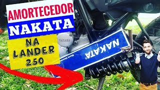 UNBOXING AMORTECEDOR LANDER DA MARCA NAKATA [upl. by Aivartal]