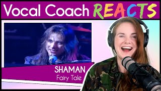 Vocal Coach reacts to André Matos SHAMAN  Fairy Tale Live [upl. by Gnof]