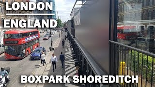 BOXPARK LONDON Shoreditch Boxpark Pop Up Mall [upl. by Drahcir]