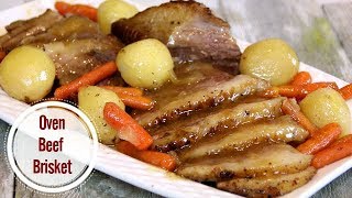 Oven Baked Beef Brisket Made Easy and Simple [upl. by Gerick685]