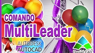 AutoCAD 2014  Comando MultiLeader Balões de referência [upl. by Ihtraa864]