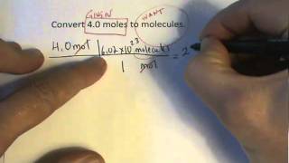 Moles to Molecules Conversion [upl. by Idissac]