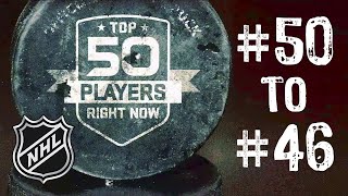 NHL Network Top 50 Players Right Now 50 to 46 [upl. by Kcirtap]