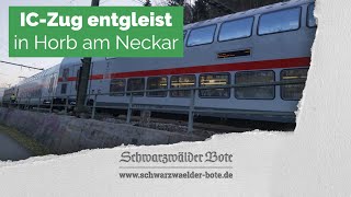 Zug entgleist in Horb am Neckar [upl. by Yerok]