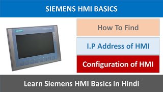 Siemens HMI Basics  How to configure HMIs IP address [upl. by Seerdi]