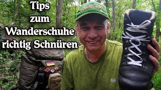 Tips zum Wanderschuhe richtig Schnüren [upl. by Finlay]