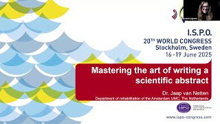 Webinar Mastering the art of writing a scientific abstract [upl. by Eads]