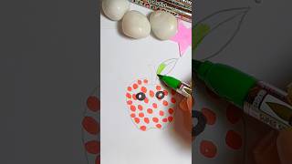 quotArt Hacks Every Beginner Should Tryquot  How to Draw a Beautiful Apple shorts art [upl. by Ahseiym]