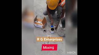 Groove filling  Polysulphide Sealant appilcation video waterproofing viral trendingshorts sika [upl. by Ag]