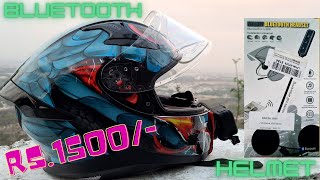 Bluetooth Helmet Setup Rs1500  Unboxing  Axor Apex Venomous  Call amp Music  For all Helmets [upl. by Yelrihs]