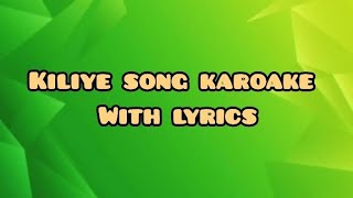 Kiliye Song Karaoke With Lyrics  ARM  Niranjan V Nair [upl. by Aubert]