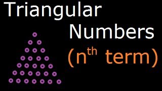 Triangular Numbers  Introduction and formula to find nth term [upl. by Baryram698]