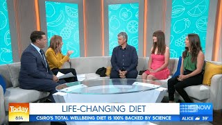 CSIRO Total Wellbeing Diet on the Today Show [upl. by Hannasus236]