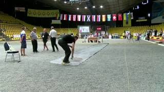 Petanca Campeonato de Europa 2016 Final Tiro de precisión Yolanda Matarranz [upl. by Rot59]