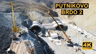 Koridor 5C Doboj Tunel Putnikovo Brdo 2 Februar 2024Dron 4k [upl. by Lihka]