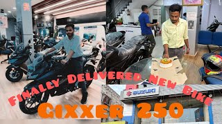 FINALLY TAKING DELIVERY OF SUZUKI GIXXER 250😍❤️  GIXXER 250 Bike Le li 🥰 [upl. by Caputo]