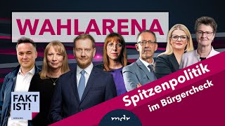 Wahlarena Sachsen Die Spitzenkandidatinnen und kandidaten  Fakt ist  MDR [upl. by Astraea]