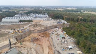 FAIR construction site in August 2018 [upl. by Atnas]