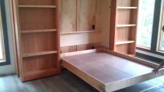 Hidden Murphy bed wall unit [upl. by Hsima]