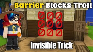 How To Troll everyone using Invisible Barrier Blocks in Bedwars Blockman Go [upl. by Sheryle908]