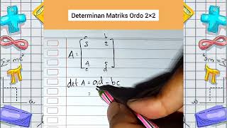 Determinan Matriks Ordo 2×2 [upl. by Iover]