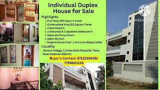 DUPLEX INDIVIDUAL HOUSE FOR SALE [upl. by Anidam]