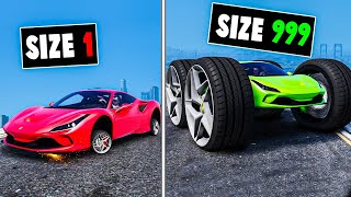 Every time I crash my wheels get bigger in GTA 5 [upl. by Serena785]