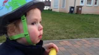 2 Year Old on Kickboard USA Mini Kick Scooter [upl. by Labotsirc]