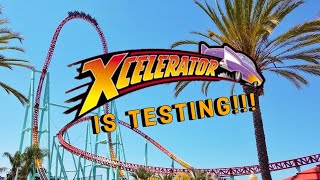 XCELERATOR IS TESTING  Knotts Berry Farm  Vlog 22  81223 [upl. by Shult]