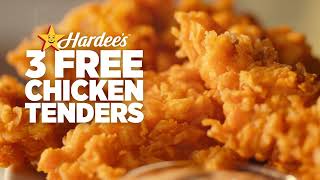 Hardees  Free HandBreaded Chicken Tenders  Now  June 30 [upl. by Hellman468]