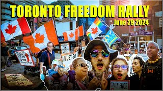 Lots of Action In Toronto  Toronto Freedom Rally [upl. by Darce]