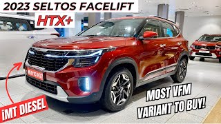 2023 Kia Seltos Facelift HTX Diesel iMT  Most VFM Variant👍  Panoramic Sunroof  Bose Speakers [upl. by Kred]