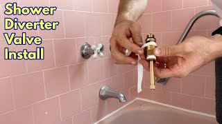 Replacing a Shower Diverter Valve [upl. by Ikcim]