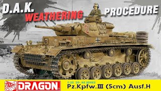 Paint amp Weather Afrika Korps PzIII AusfH  Standard Weathering Procedure Ep5 For Model Tanks [upl. by Artkele]