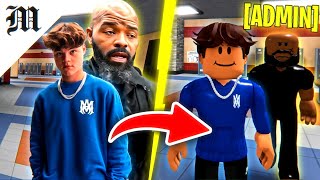 I HIRED a ADMIN BODYGUARD in ROBLOX FIGHT IN A SCHOOL [upl. by Eihcir513]